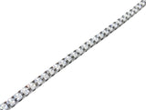 black rhodium plated sterling silver round cz tennis bracelet