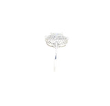 sterling silver cushion cut CZ double halo engagement ring