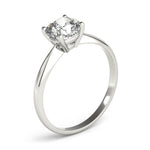 white gold cushion cut solitaire engagement ring