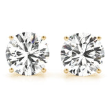 GIA Certified Round Diamond Stud Earrings (1 ctw)