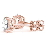 GIA Certified Round Diamond Stud Earrings