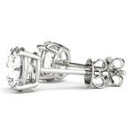 GIA Certified Round Diamond Stud Earrings