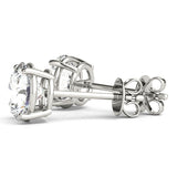 GIA Certified Round Diamond Stud Earrings