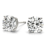 GIA Certified Round Diamond Stud Earrings