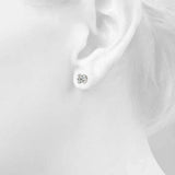 GIA Certified Round Diamond Stud Earrings