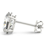 white gold GIA Certified Oval Diamond Stud Earrings