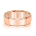rose gold mens wedding band