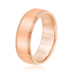 rose gold mens wedding band