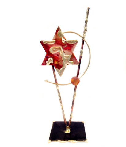 gary rosenthal copper Star of David sculpture