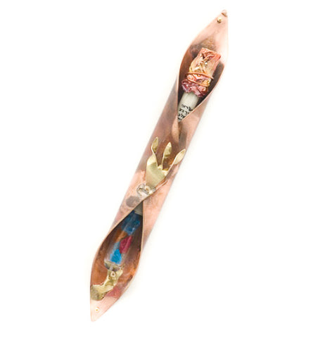 gary rosenthal rolled copper wedding mezuzah