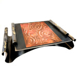 gary rosenthal scrolling matzah tray