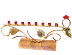 gary rosenthal tree of life on sand stone menorah