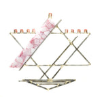 gary rosenthal pink glass star of David menorah