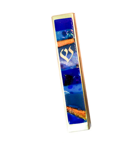 gary rosenthal blue mosaic kaballah mezuzah