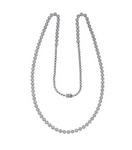 white gold diamond cluster riviera necklace 