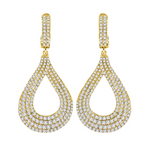 yellow gold diamond drop earrings