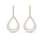 yellow gold diamond drop earrings