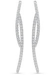 white gold diamond drop earrings