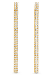 18kt Yellow Gold Diamond Double Bar Earrings (2.70 ctw)