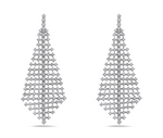 white gold diamond chandelier earrings