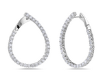 18kt White Gold Diamond Wrap Around Earrings (2.45 ctw)