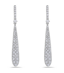 white gold diamond drop earrings