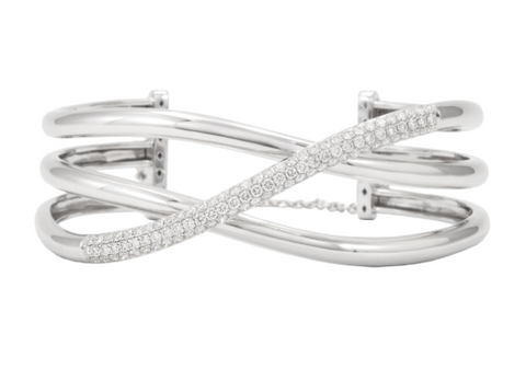 white gold diamond fashion bracelet