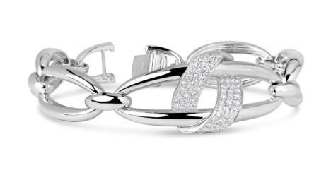 white gold diamond fashion bracelet