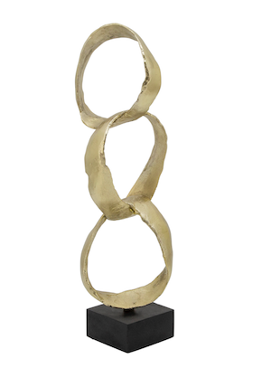 Gold Stacking Rings Sculpture