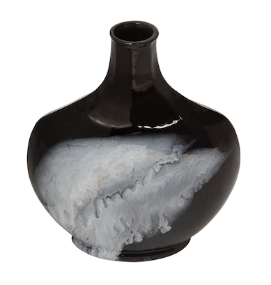 Black Glass Vase