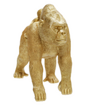 Gold Gorilla w/ Baby Figurine