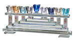 colorful crystal menorah