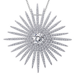 lafonn sunburst pendant necklace 