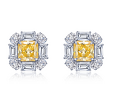 lafonn simulated canary diamond earrings