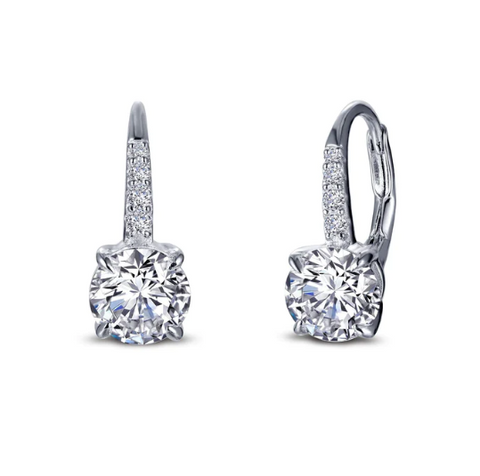 lafonn solitaire drop earrings