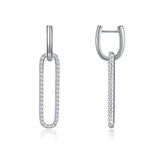 lafonn paperclip drop earrings