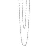 lafonn classic station necklace in white