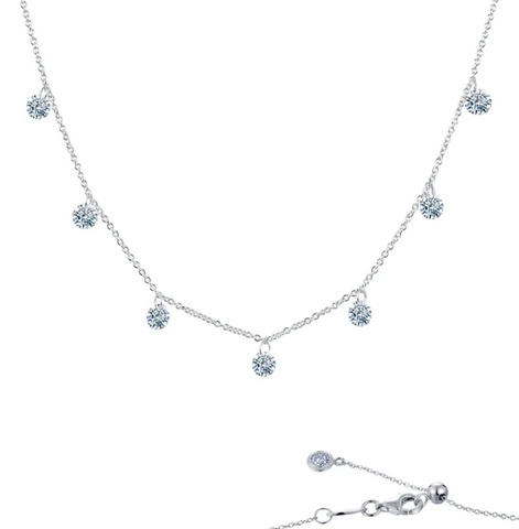 lafonn frameless raindrop necklace