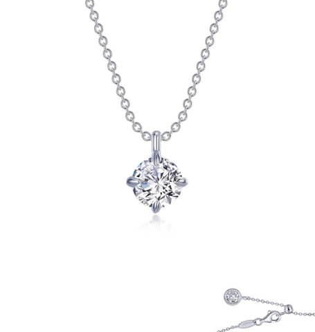 lafonn solitaire necklace
