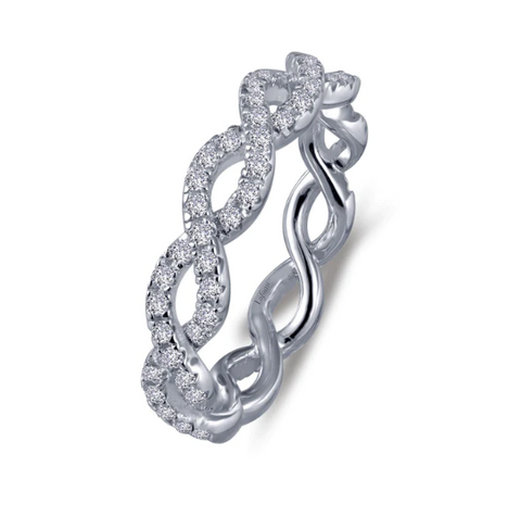 lafonn stackable crossover weave band