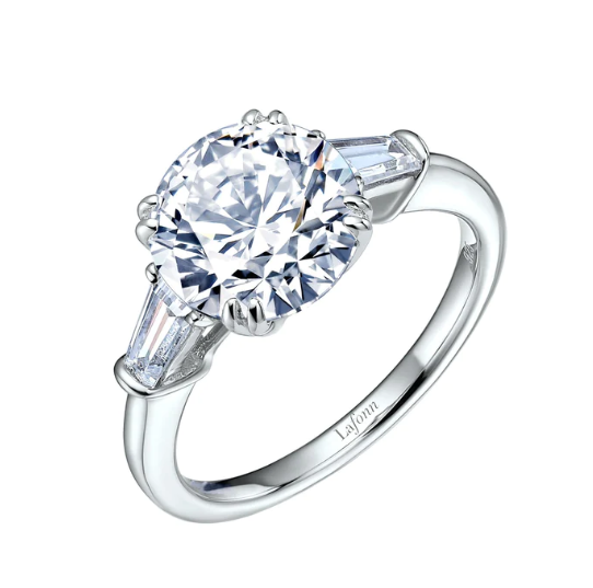 Lafonn Classic Three Stone Engagement Ring Boca Raton FL Devon s Diamonds Decor