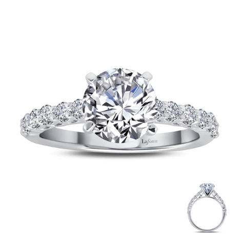 lafonn single row engagement ring