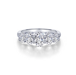 lafonn graduated oval five stone ring