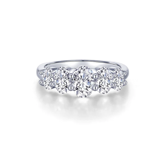 Lafonn Graduated Oval Five Stone Ring Boca Raton FL Devon s