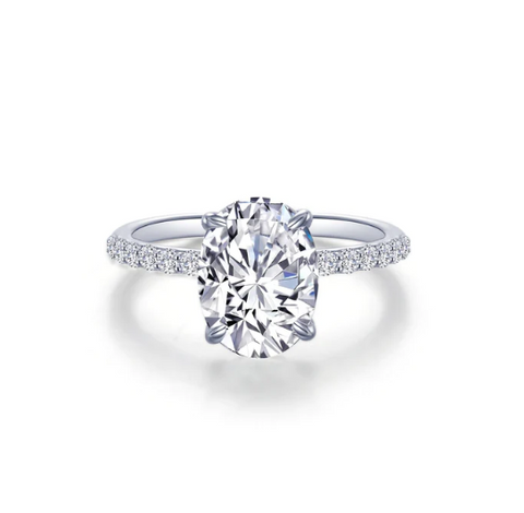 lafonn single row solitaire engagement ring