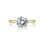 lafonn solitaire engagement ring in yellow