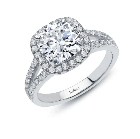 lafonn halo engagement ring