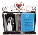 gary rosenthal double frame heart wedding picture frame with glass tube