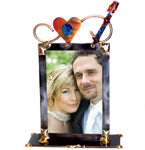 gary rosenthal wedding picture frame with glass tube 